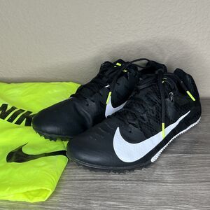 Nike Racing Zoom Rival S Track Spikes Shoes Mens Size 8 Black White 907564-017